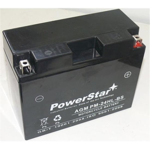 Powerstar PowerStar PM-24HL-BS-F120020D Battery Plus Charger For Ytx24Hl Yuam7250H Yuam7250H 350Cca PM-24HL-BS-F120020D